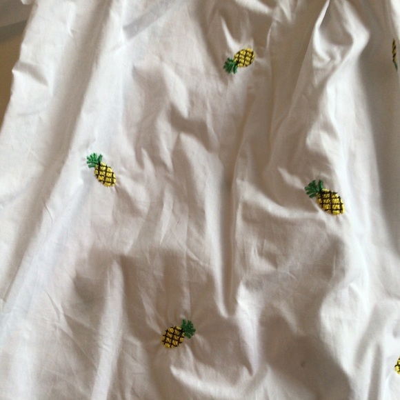 NWT BISHOP + YOUNG PINEAPPLE PRINT OFF THE SHOULDER TOP SIZE MEDIUM - Picture 12 of 14